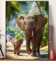 Preview: Diamond Painting Elefant mit Kind